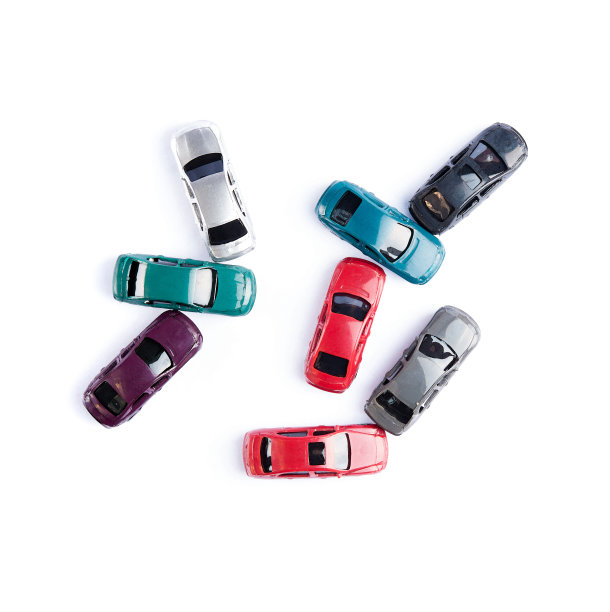 汽车玩具彩色水彩风格的事故孤立在白色背景上俯视图图片下载