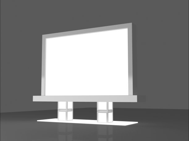 现实的灯箱模板设计图片下载