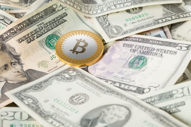 比特币以美元为背景图片下载