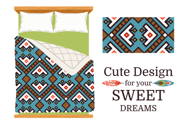 装饰床单的装饰图案图片下载