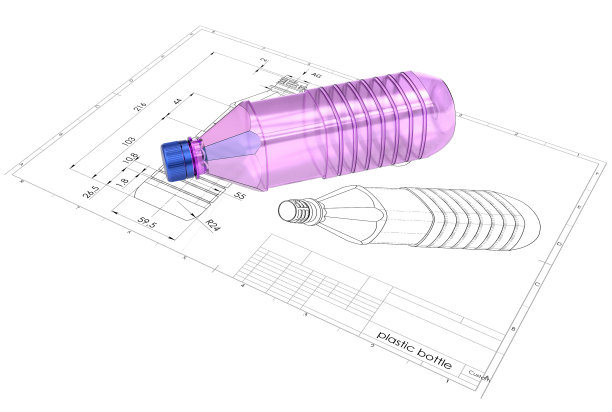 塑料瓶的3d渲染图片下载
