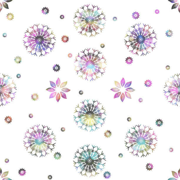 雪花图案素材图片