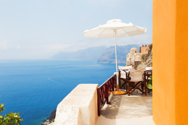 希腊圣托里尼岛岛。图片下载