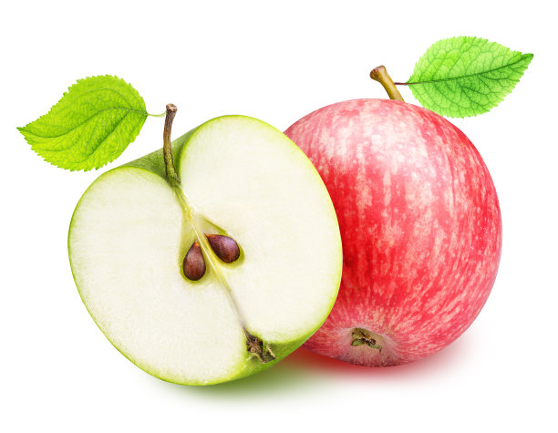 苹果孤立在白色背景上图片下载