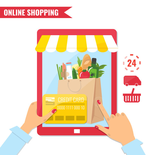 网上购物，电子商务概念图片下载