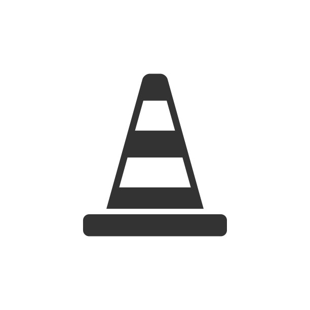 BW图标-路标锥图片下载