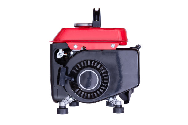 红色汽油发电机从侧面看图片下载