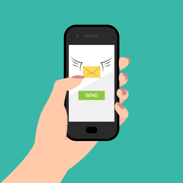 发送消息的概念素材图片