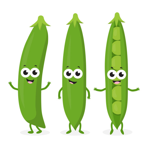 三个有趣的豌豆图片下载