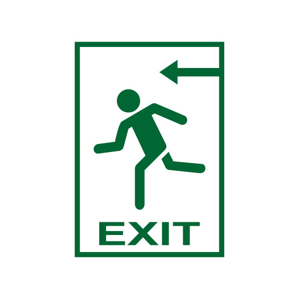 退出符号矢量图标图片下载