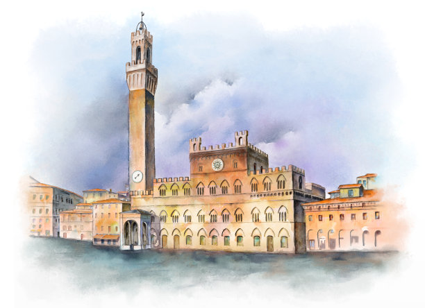 意大利锡耶纳田野广场图片下载