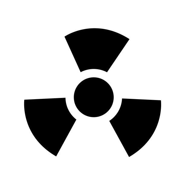 放射性警告标志图片下载