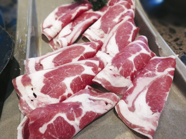 新鲜的牛肉片图片下载