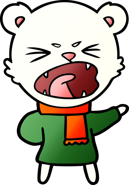 北极熊卡通图片下载