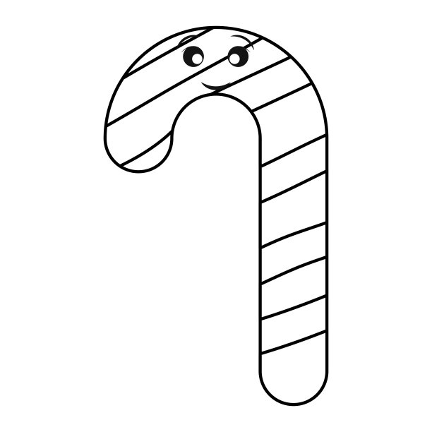 圣诞藤条矢量插图图片下载