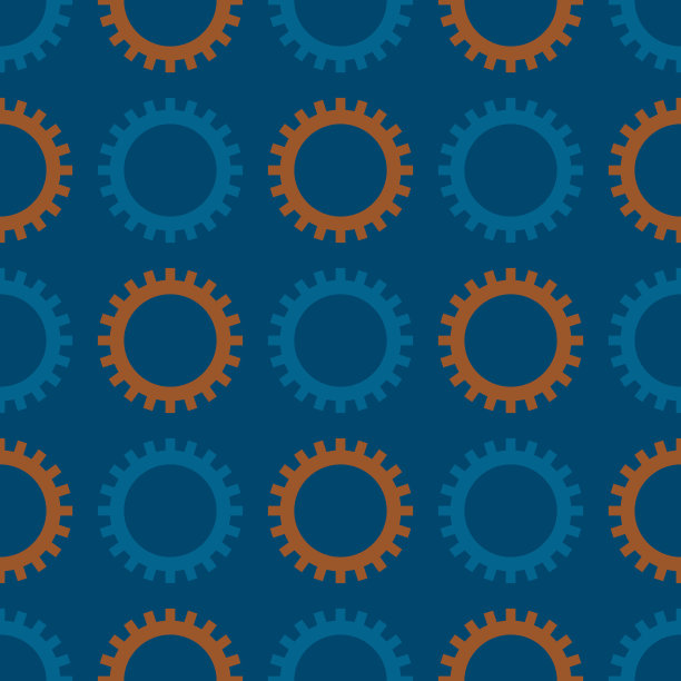 几何重复图案齿轮图片下载