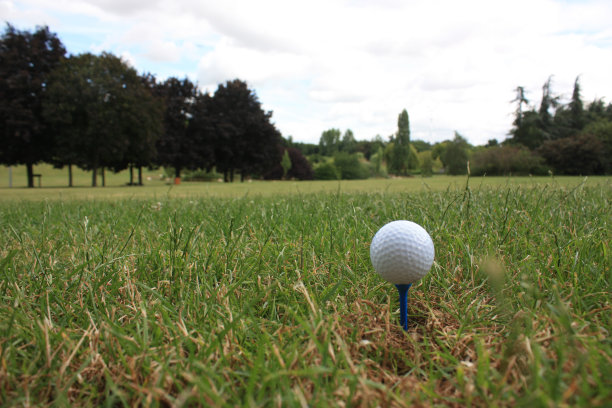 球座上的高尔夫球图片下载