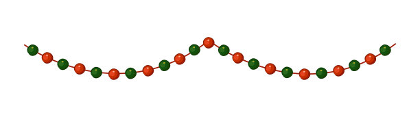 圣诞珠孤立在白色的背景。图片下载