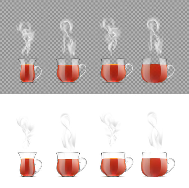 透明的茶杯，配上热红茶图片下载