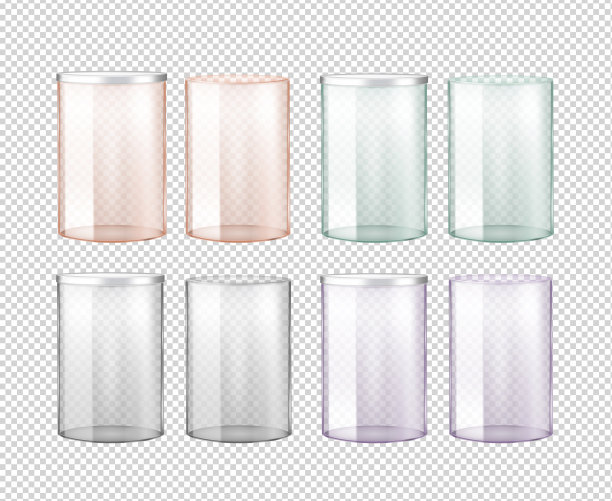 金属盖透明玻璃罐图片下载