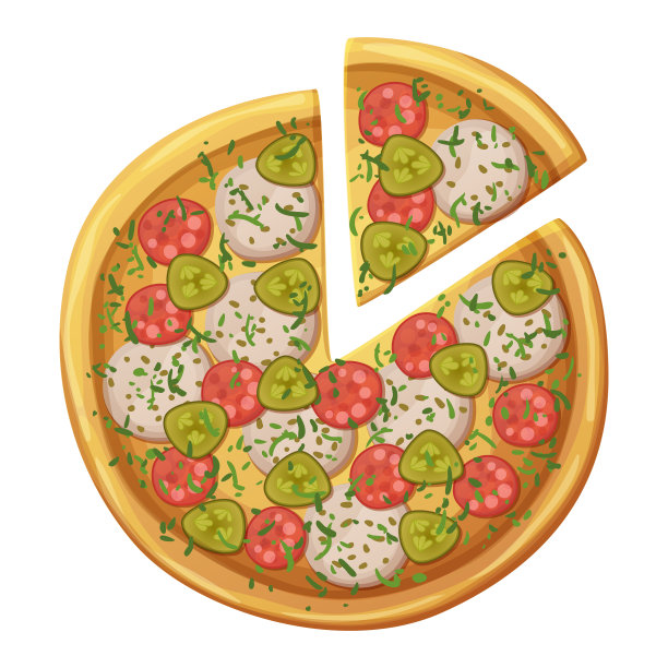 比萨顶视图。腊肠，香肠，腌黄瓜图片下载