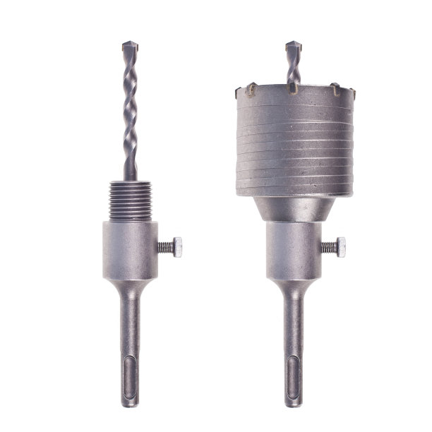 白色背景的硬质合金取心钻头图片下载