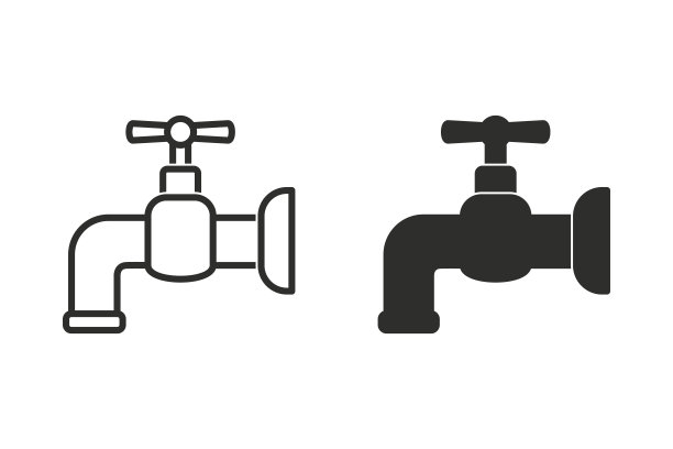 水龙头矢量图标图片下载