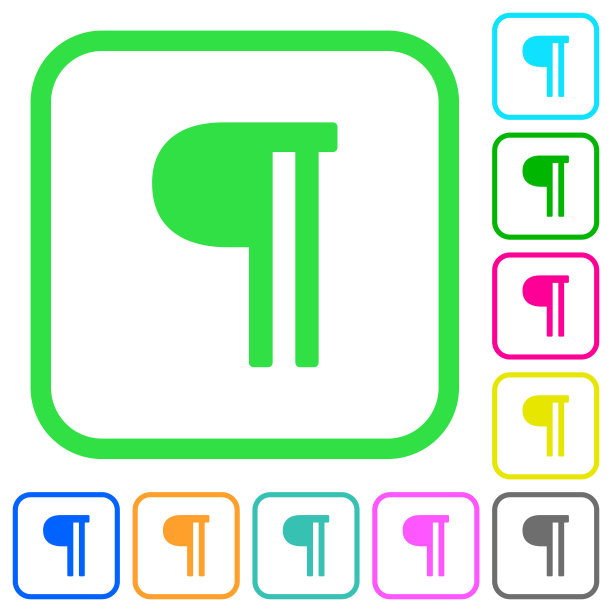 文字段落颜色鲜艳，图标平坦图片下载