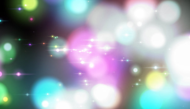 抽象模糊的散景光背景素材图片