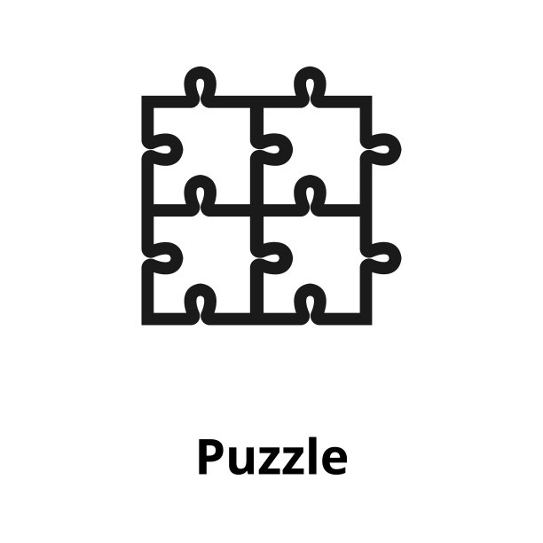 拼图线性图标图片下载