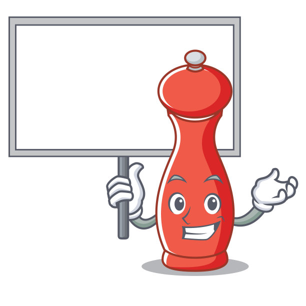 带纸板胡椒磨人物卡通图片下载