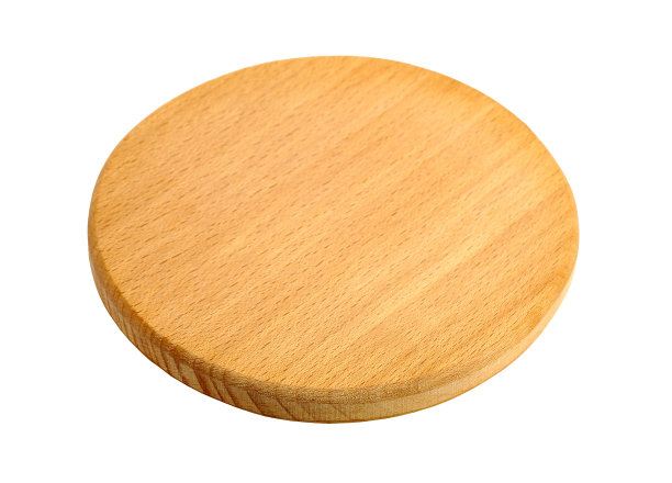 在白色背景上用于厨房用具的木板图片下载