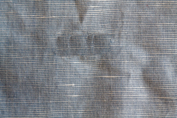 蓝色亚麻特写纹理或背景与首字母图片下载