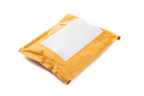 小纸包孤立在白色背景上图片下载