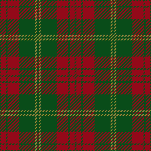 圣诞和新年格子呢图片下载