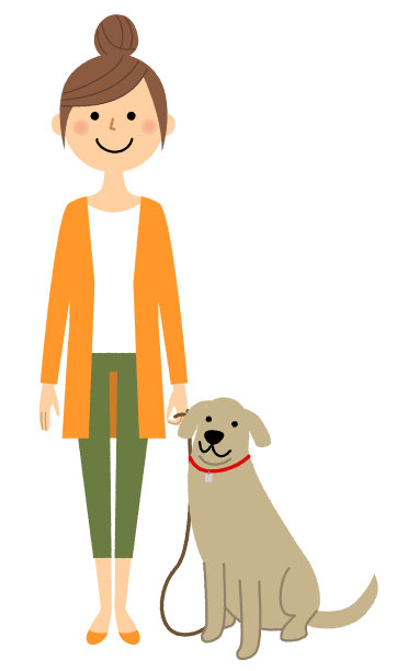 年轻女人，妈妈，遛狗图片下载