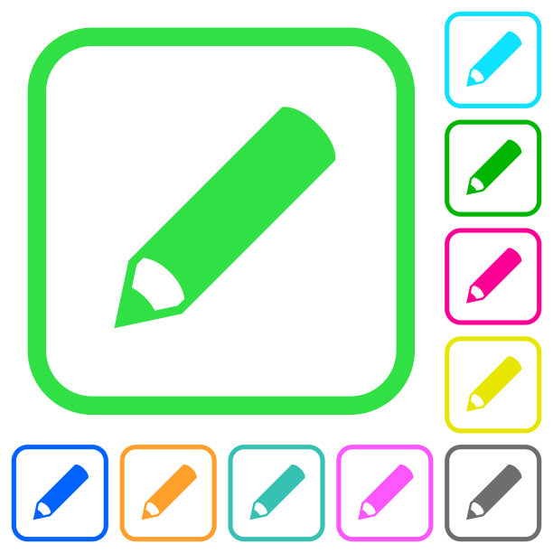 彩色铅笔图标图标图片下载