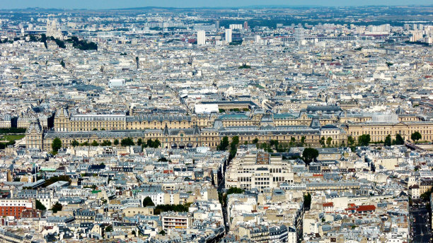 俯瞰巴黎图片下载