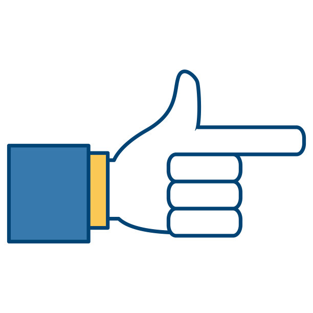 手指向标志图片下载