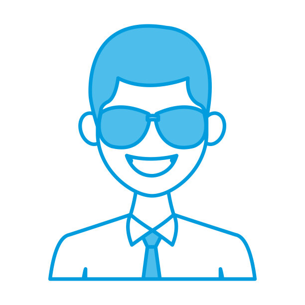 穿着优雅，戴着墨镜的年轻人图片下载