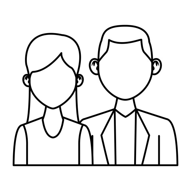 优雅的情侣头像卡通图片下载