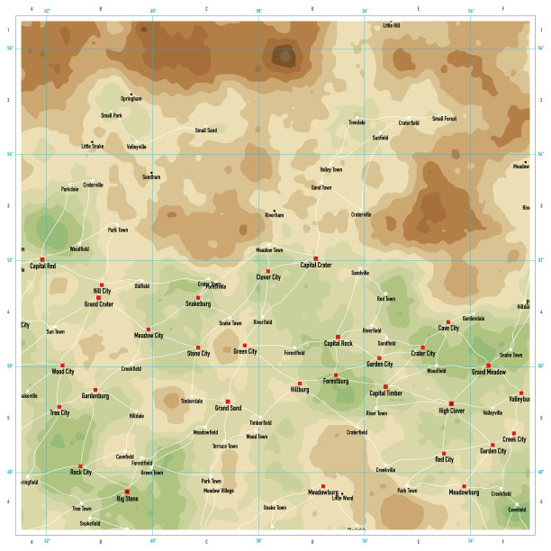 自然颜色一般地形图广场图片下载