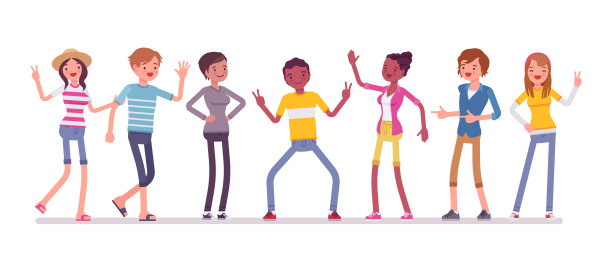 年轻快乐的人素材图片