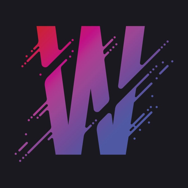 字母，程式化的彩色液体墨水字体。向量图片下载