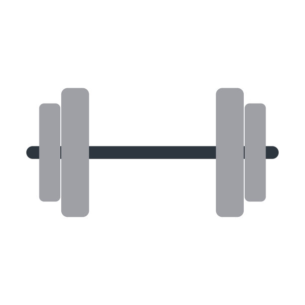 哑铃重量孤立图片下载