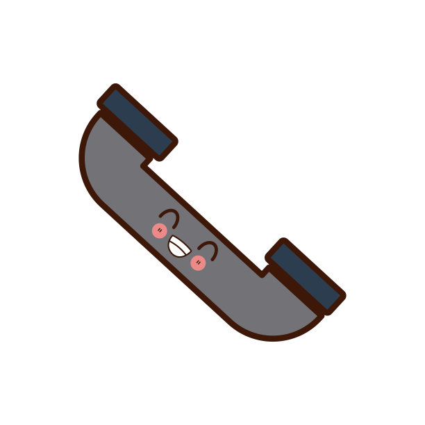 电话符号孤立可爱可爱卡通图片下载