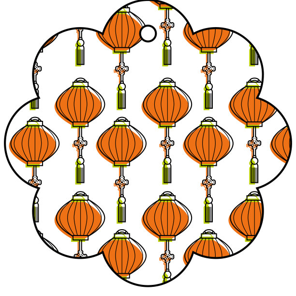 灯笼矢量图素材ID：304845852