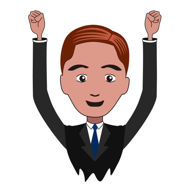 孤立的商人插图图片下载