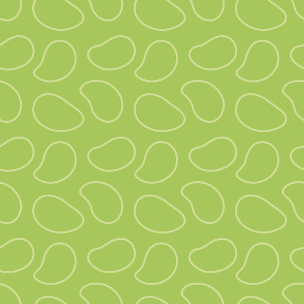 无缝几何图案，芒果的轮廓在绿色的背景，条纹抽象模板，矢量插图图片下载