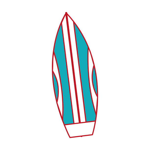 孤立surboard设计图片下载